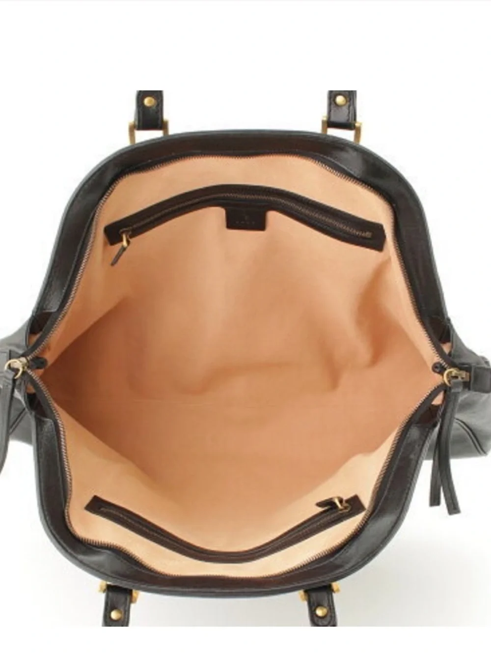 GUCCI Authentic Liber Tote Bag Black Excellent condition